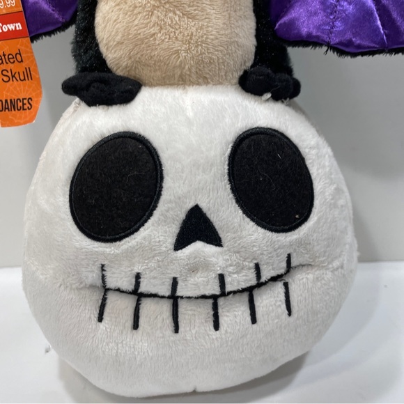 Spooky Town Halloween Animated Vampire Bat & Skull Plush READ - Picture 6 of 13